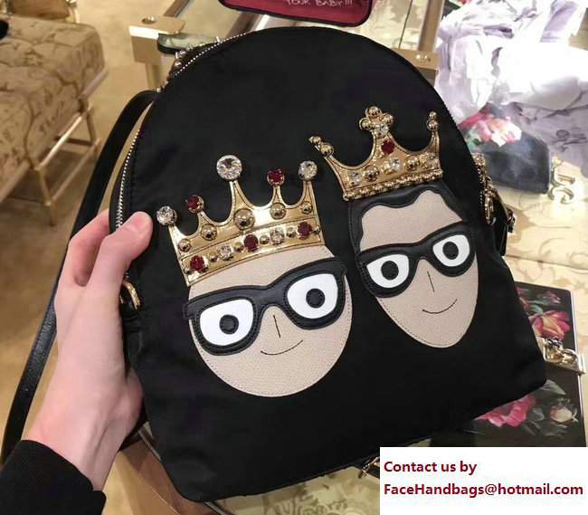 Dolce & Gabbana Crown Backpack Bag 2017